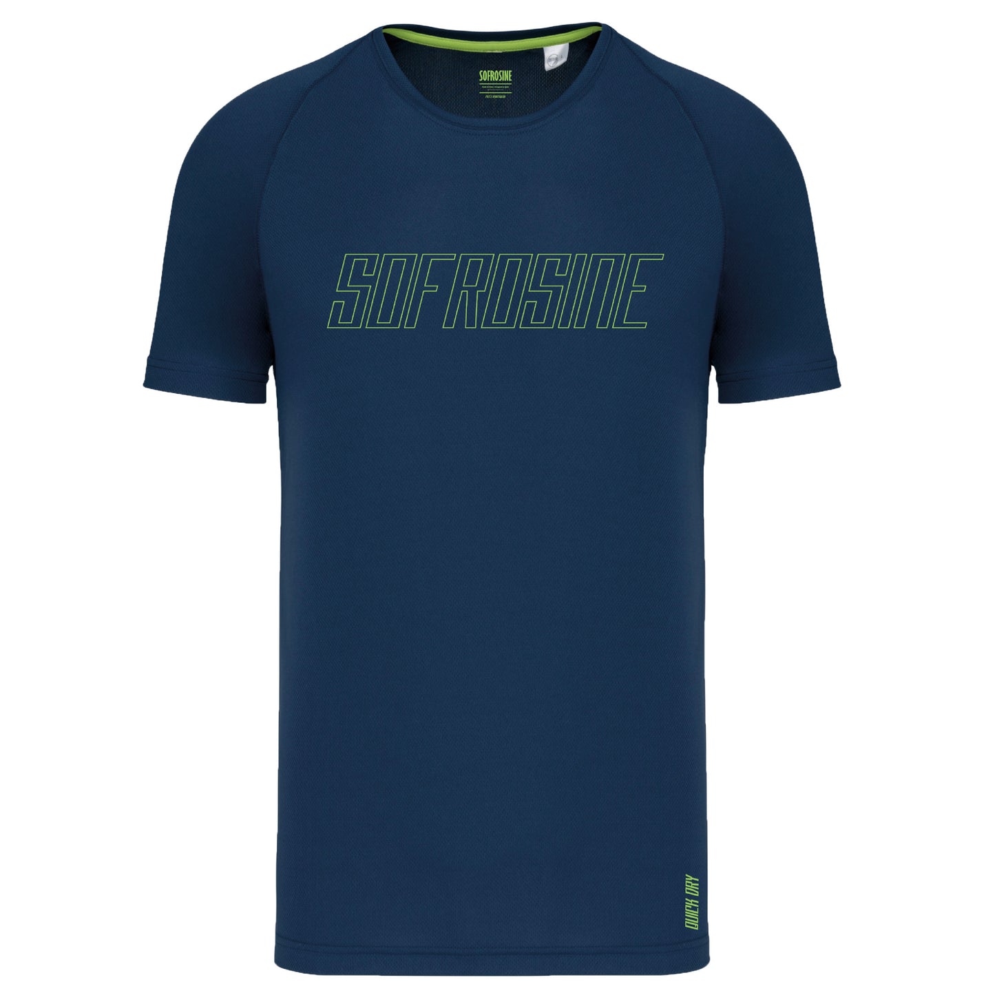 vista frontal camiseta deportiva sofrosine navy