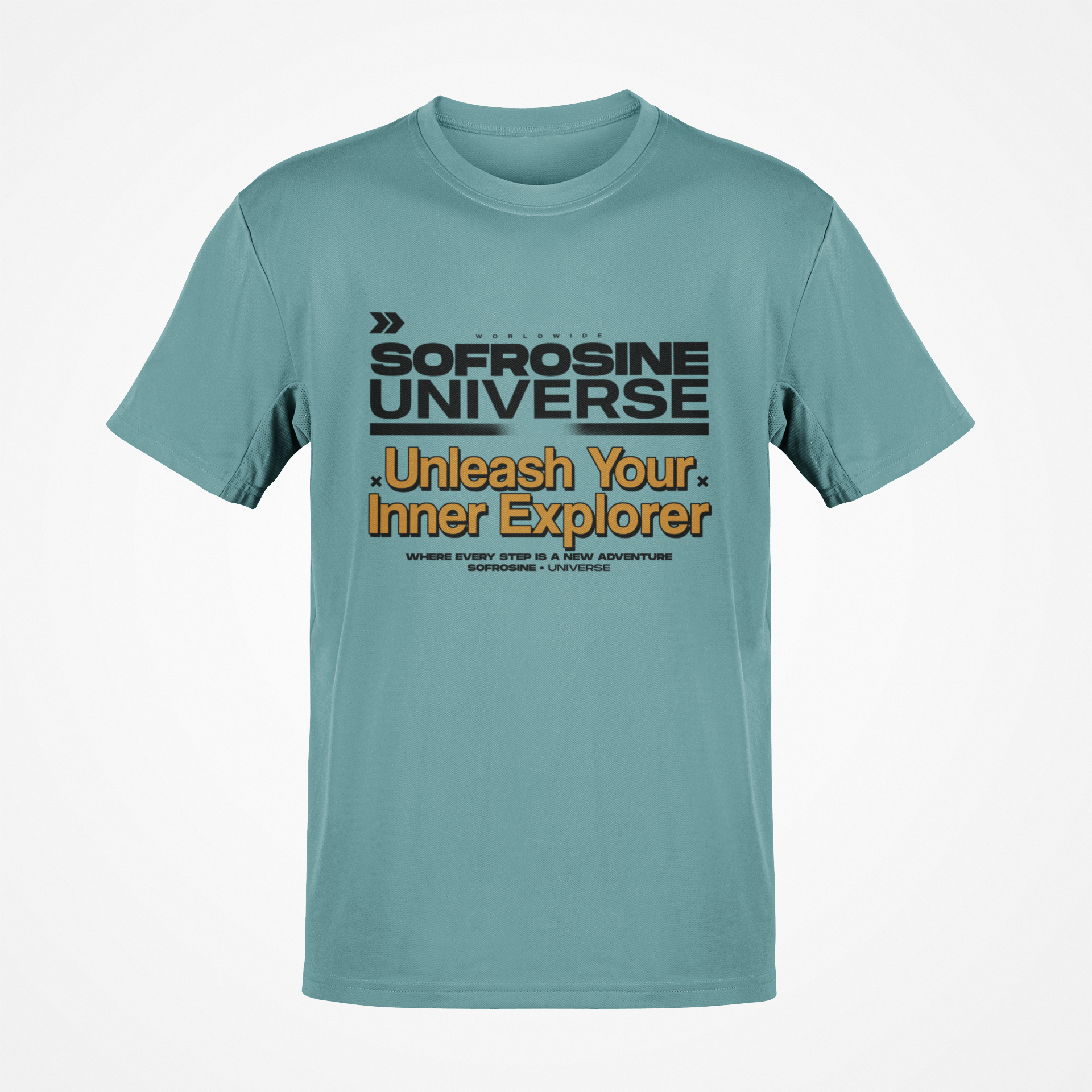 camiseta sofrosine inner explorer teal monstera