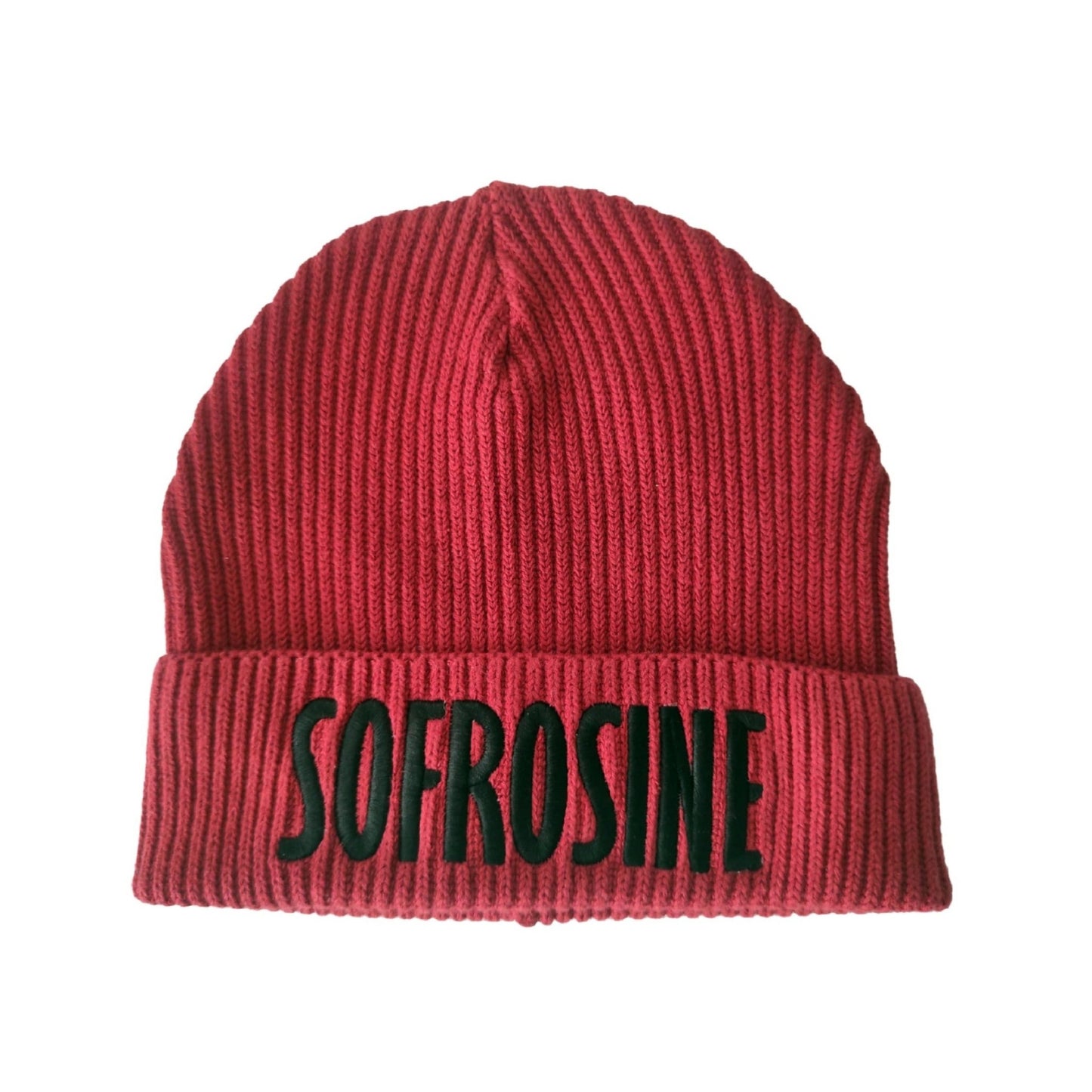 gorro bordado sofrosine letra negra