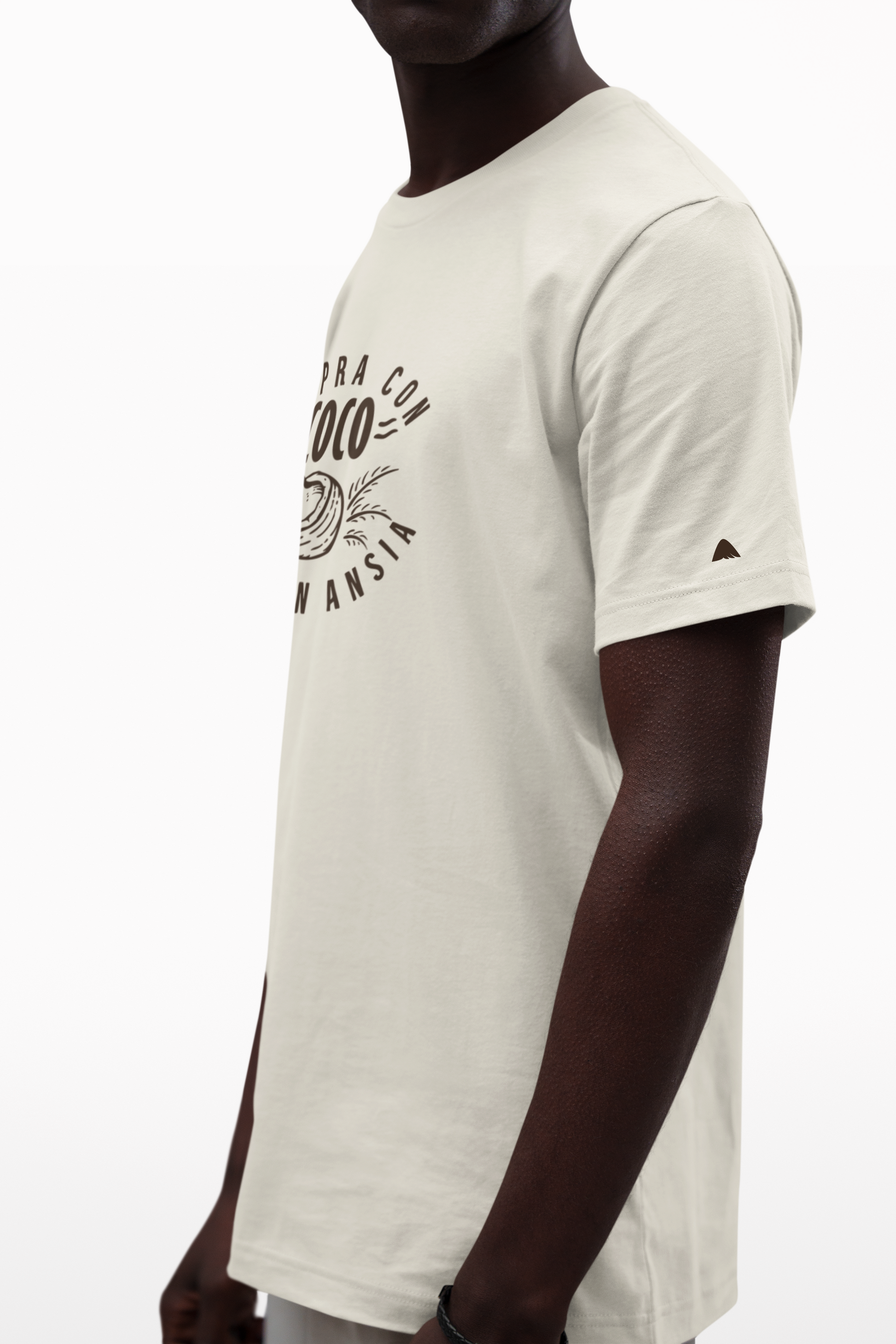 camiseta compra con coco y no con ansia sofrosine vista lateral detalle manga