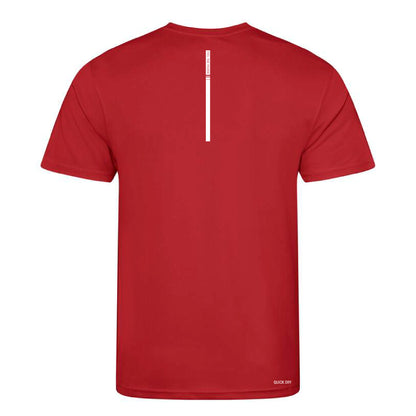 vista trasera tshirt sofrosine deportiva color rojo