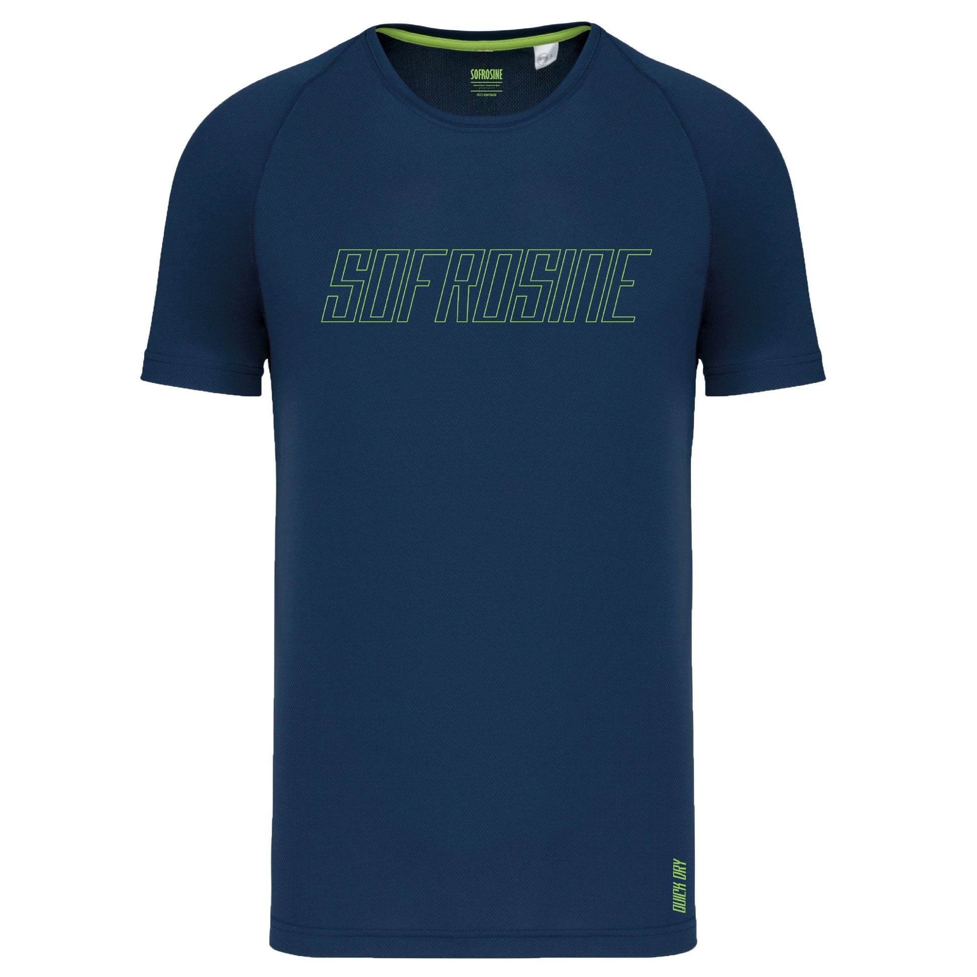 vista frontal camiseta deportiva sofrosine navy