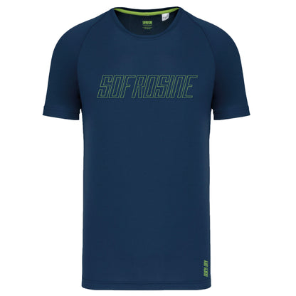 vista frontal camiseta deportiva sofrosine navy