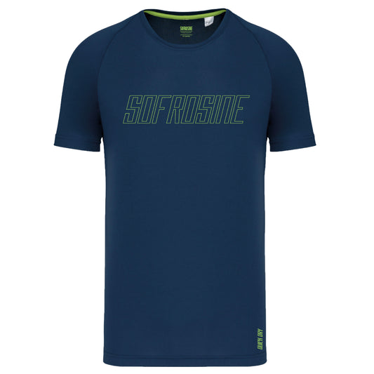 vista frontal camiseta deportiva sofrosine navy