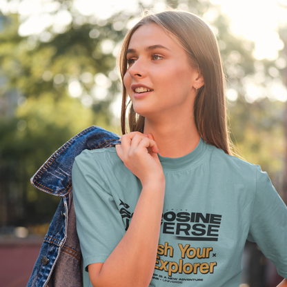 primer plano chica de pelo largo con camiseta sofrosine inner explorer