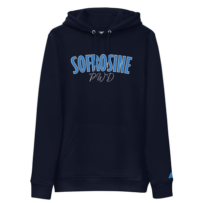 sudadera azul bordada marca sofrosine