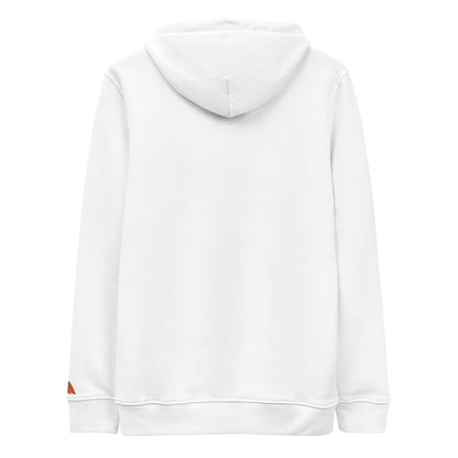 hoodie blanca sofrosine brand vista trasera